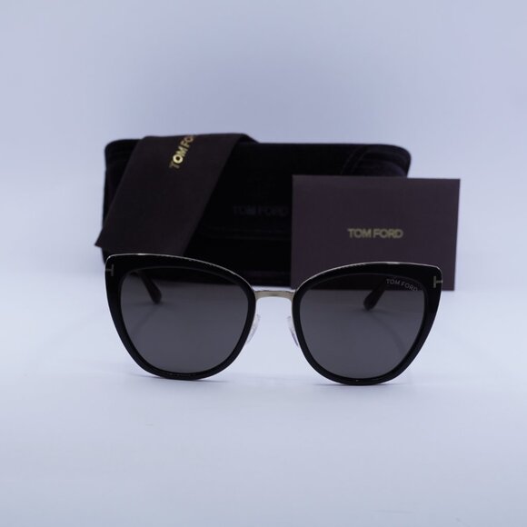 Tom Ford Simona FT0717 01A Cat Eye Sunglasses – Black/Smoke - Picture 3 of 9